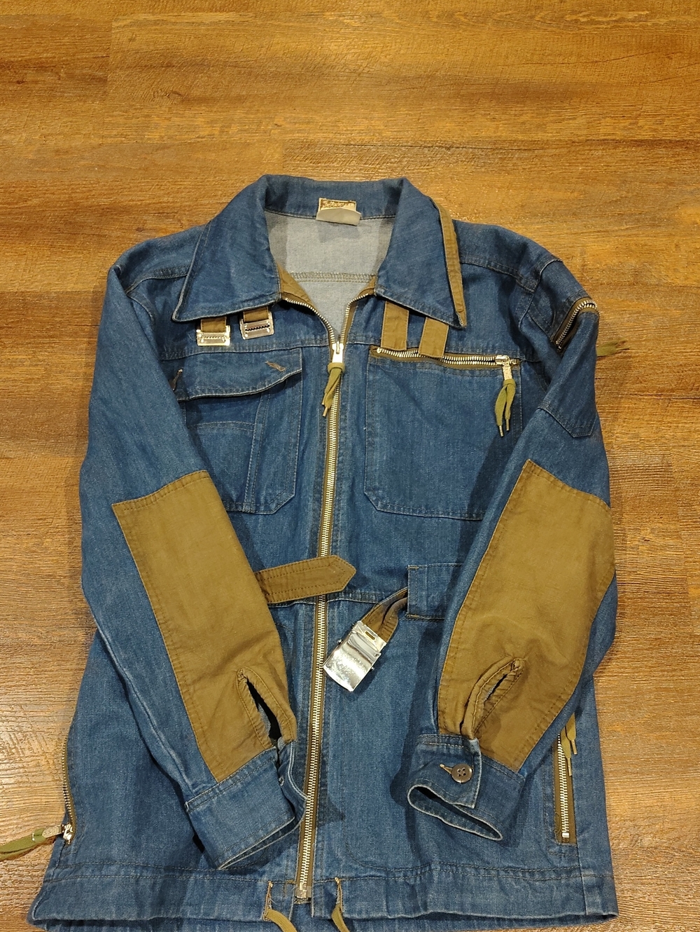 Vintage The Market Wild West Women's Medium Denim Utility Jacket